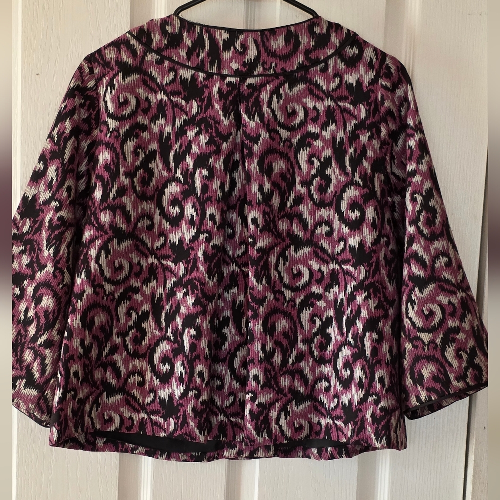 Element Pink And Black Patterned Button Down Shirt - image 7